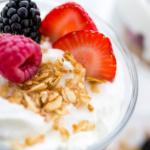 yogurt, fruit, and granola breakfast at Horseshoe Canyon Ranch