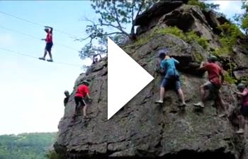 Rock climbing video